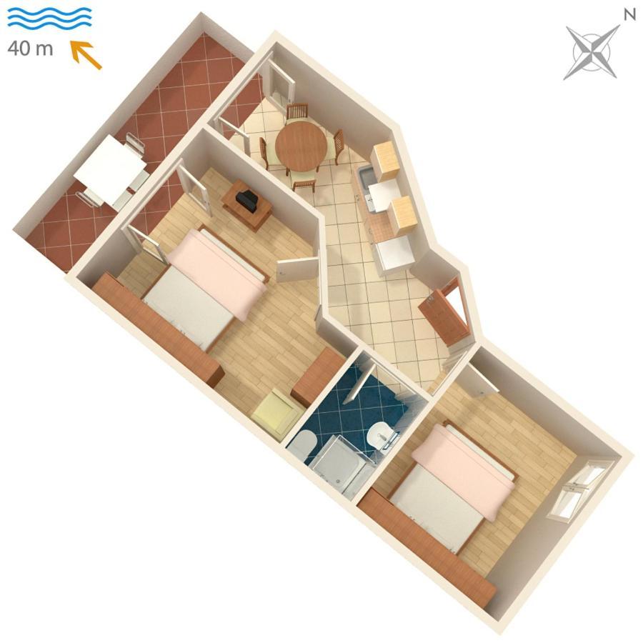 Apartments By The Sea Igrane, Makarska - 310 エクステリア 写真